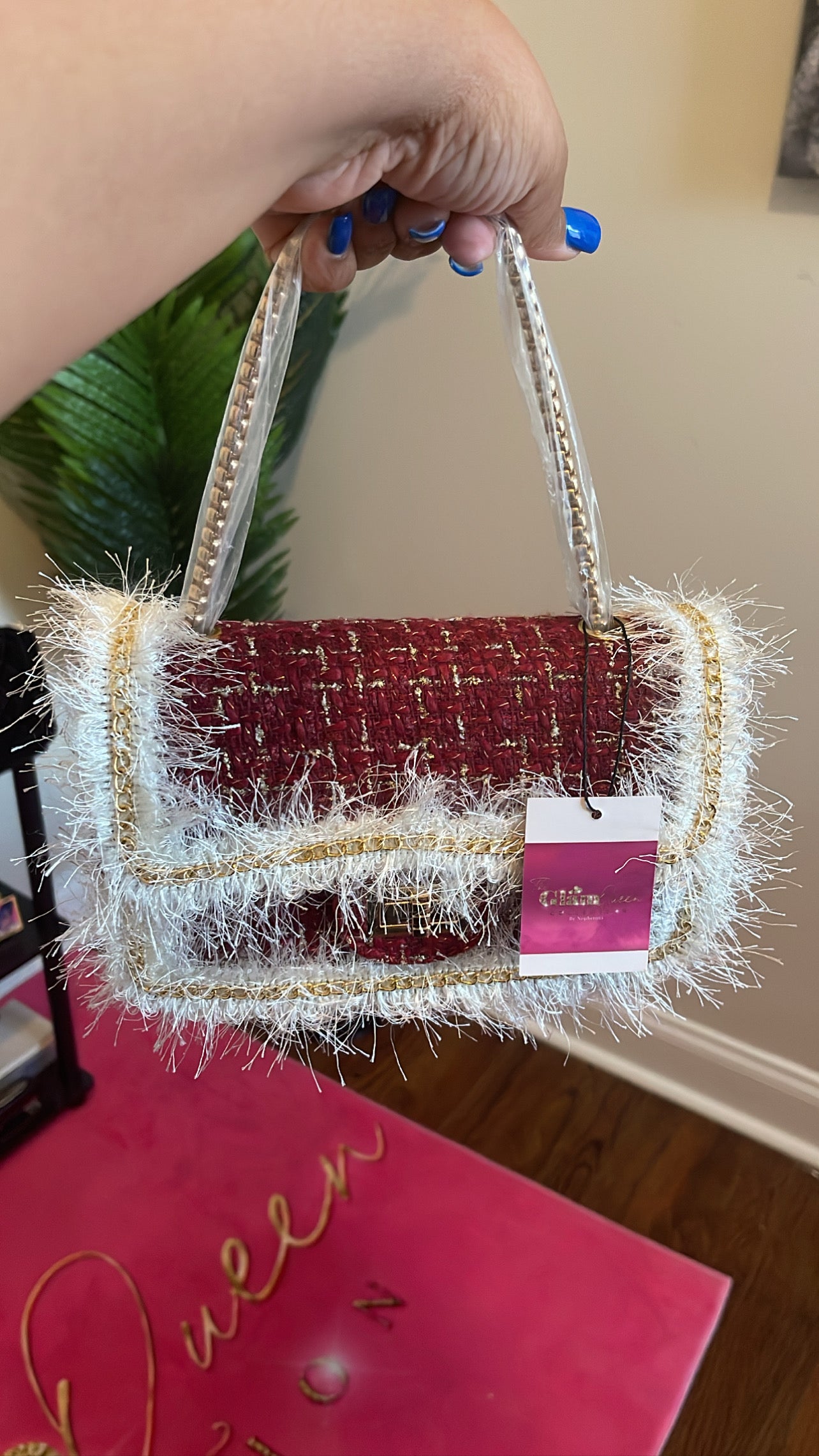 All I see is you- handbag Burgundy