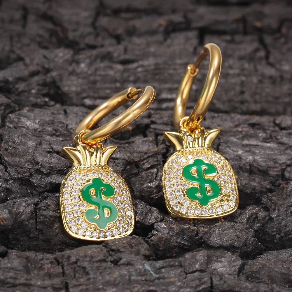 Money Bag earrings