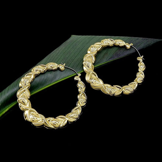 Bamboo XO hoops